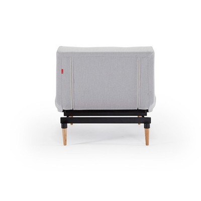 Poltrona splitback com pés de madeira Inovação Poltrona splitback com pés de madeira Inovação