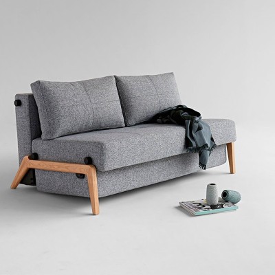 Sofá cama Cubed 160 Wood de Innovation en Moises Showroom Sofá cama Cubed 160 Wood de Innovation en Moises Showroom