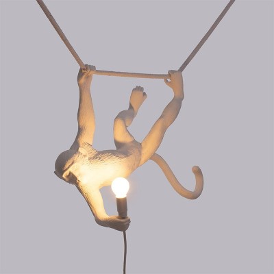 Monkey Lamp Swing White Seletti Monkey Lamp Swing White Seletti