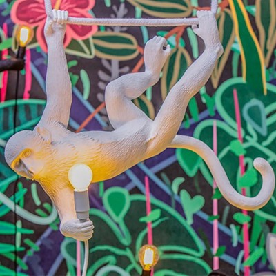 Monkey Lamp Swing White Seletti Monkey Lamp Swing White Seletti