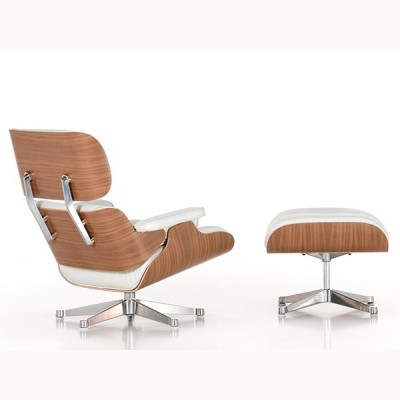 Chaise longue et pouf blanc - Vitra Chaise longue et pouf blanc - Vitra