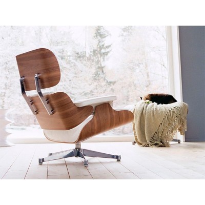 Chaise longue et pouf blanc - Vitra Chaise longue et pouf blanc - Vitra