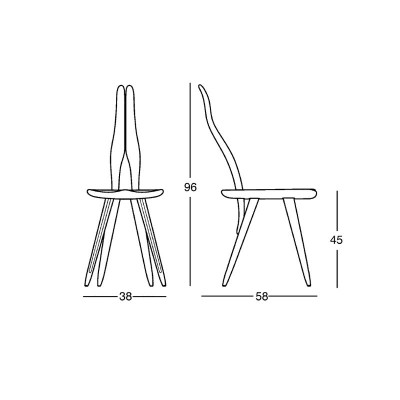 Silla Fenis Zanotta medidas Silla Fenis Zanotta medidas