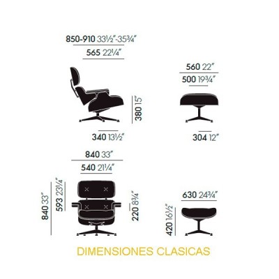 Chaise longue et pouf blanc - Vitra Chaise longue et pouf blanc - Vitra