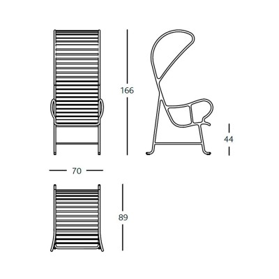 Sillón con pérgola Gardenias de BD Barcelona en Moises Showroom