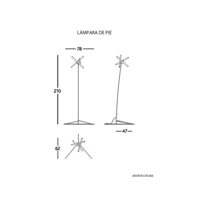 Forgotten floor lamp from BD Barcelona. Forgotten floor lamp from BD Barcelona.