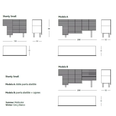 Aparador Shanty de BD Barcelona en Moises Showroom Aparador Shanty de BD Barcelona en Moises Showroom