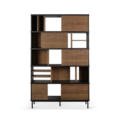 Estantería Oscar en Teca con 5 puertas correderas de Ethnicraft en Moises Showroom Estantería Oscar en Teca con 5 puertas correderas de Ethnicraft en Moises Showroom