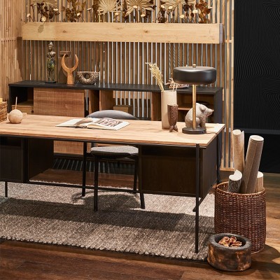 Enfilade Oscar Teca de Ethnicraft Enfilade Oscar Teca de Ethnicraft