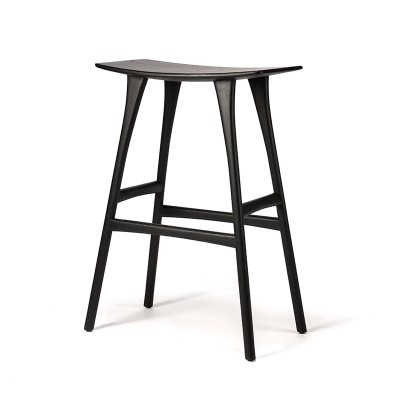 Taburete alto Osso Roble negro para Bar de Ethnicraft Taburete alto Osso Roble negro para Bar de Ethnicraft
