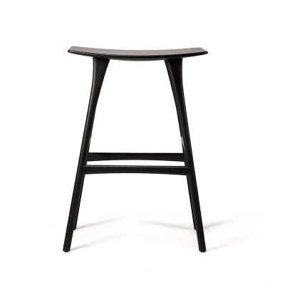 Taburete alto Osso Roble negro para Bar de Ethnicraft Taburete alto Osso Roble negro para Bar de Ethnicraft