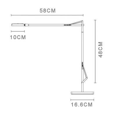 Lámpara Kelvin Led Base Flos medidas