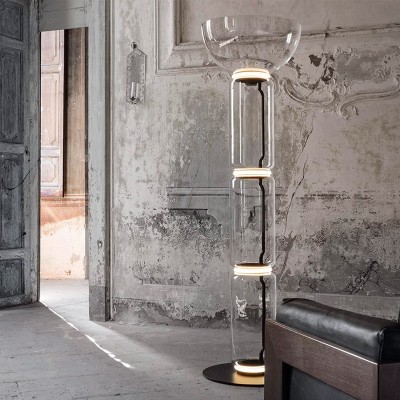 Lámpara Noctambule Floor 3 High Cylinders Bowl Big Base Flos Lámpara Noctambule Floor 3 High Cylinders Bowl Big Base Flos