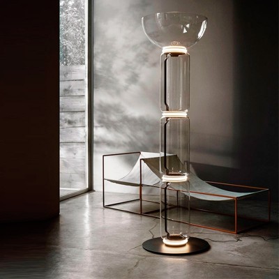 Lámpara Noctambule Floor 3 High Cylinders Bowl Big Base Flos Lámpara Noctambule Floor 3 High Cylinders Bowl Big Base Flos