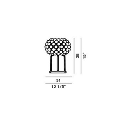 Candeeiro de mesa Caboche - Foscarini Candeeiro de mesa Caboche - Foscarini