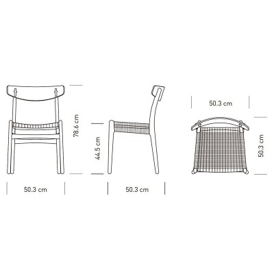 Silla CH23 Carl Hansen medidas Silla CH23 Carl Hansen medidas