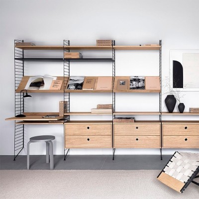 String system set de 3 estantes 78 x 30 String system set de 3 estantes 78 x 30