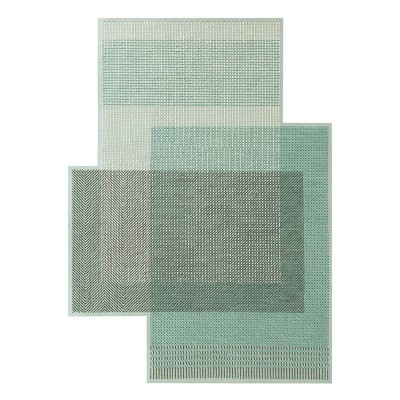 Alfombra Canevas Geo verde de Gan Rugs en Moises Showroom Alfombra Canevas Geo verde de Gan Rugs en Moises Showroom