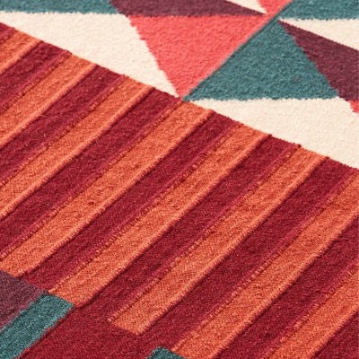 Alfombra Kilim Ndebele de Gan Rugs en Moises Showroom Alfombra Kilim Ndebele de Gan Rugs en Moises Showroom