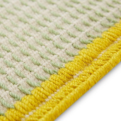 Alfombra Kilim Backstitch Busy Verde de Gan Rugs en Moises Showroom Alfombra Kilim Backstitch Busy Verde de Gan Rugs en Moises Showroom