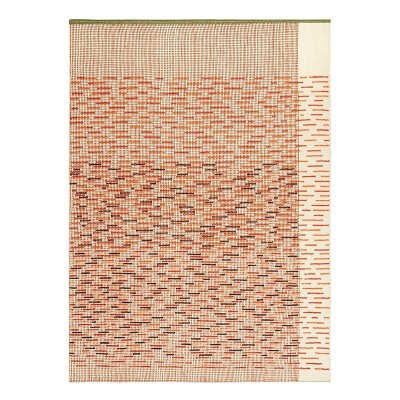 Kilim Backstitch Busy Brick by Gan Rugs Kilim Backstitch Busy Brick by Gan Rugs