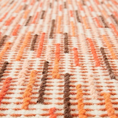Kilim Backstitch Busy Brick by Gan Rugs Kilim Backstitch Busy Brick by Gan Rugs