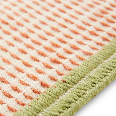 Kilim Backstitch Busy Brick di Gan Rugs Kilim Backstitch Busy Brick di Gan Rugs