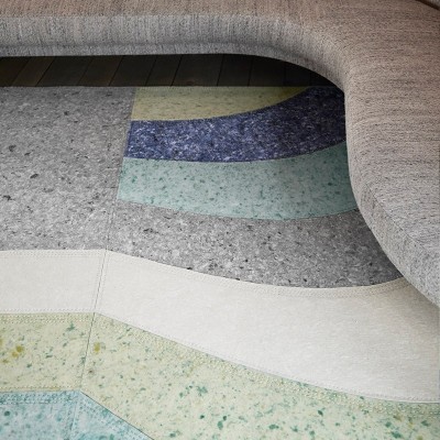 Alfombra Nuances Curve Naiad de Gan Rugs en Moises Showroom Alfombra Nuances Curve Naiad de Gan Rugs en Moises Showroom