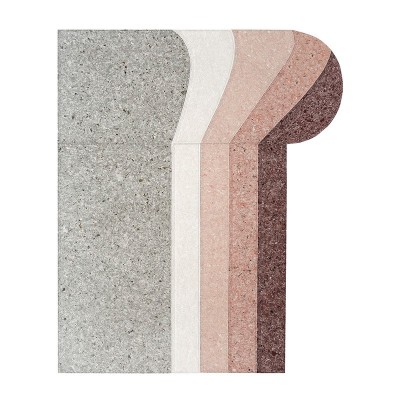 Alfombra Nuances Round Burgundy de Gan Rugs Alfombra Nuances Round Burgundy de Gan Rugs