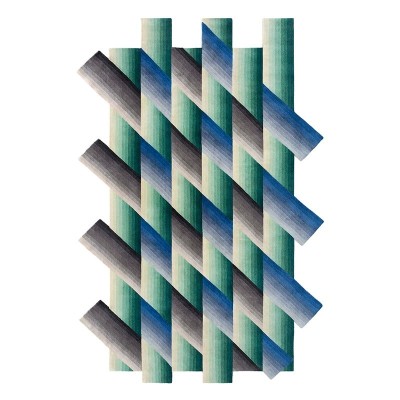 Alfombra Mirage Blue de Gan Rugs en Moises Showroom Alfombra Mirage Blue de Gan Rugs en Moises Showroom
