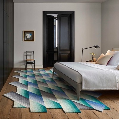 Alfombra Mirage Blue de Gan Rugs en Moises Showroom Alfombra Mirage Blue de Gan Rugs en Moises Showroom
