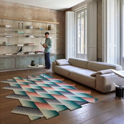 Alfombra Mirage Orange de Gan Rugs en Moises Showroom Alfombra Mirage Orange de Gan Rugs en Moises Showroom