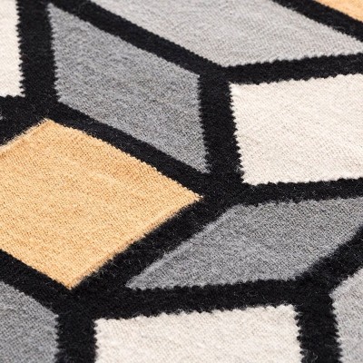 Tapis Kilim Parquet Losange Jaune par Gan Rugs Tapis Kilim Parquet Losange Jaune par Gan Rugs