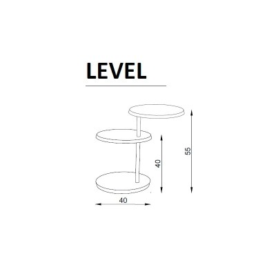 Mesa auxiliar Level de Arlex en Moises Showroom Mesa auxiliar Level de Arlex en Moises Showroom