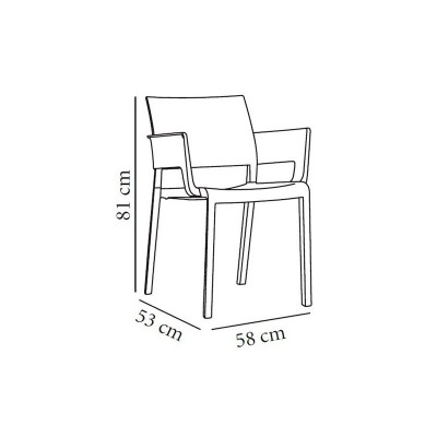 Chaise Fiona avec accoudoirs - Resol Chaise Fiona avec accoudoirs - Resol