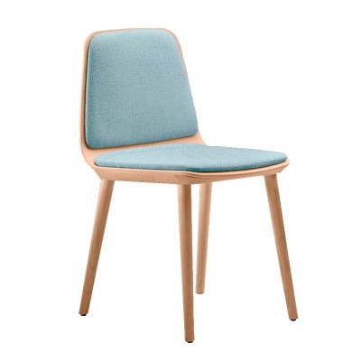 Chaise Bisell avec coque en bois et 2 coussins rembourrés Treku Chaise Bisell avec coque en bois et 2 coussins rembourrés Treku