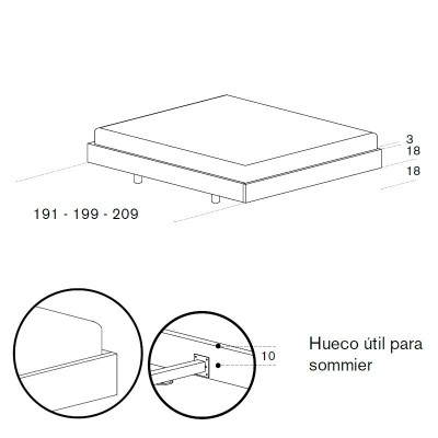 Aro de cama Lota de Treku en Moises Showroom Aro de cama Lota de Treku en Moises Showroom