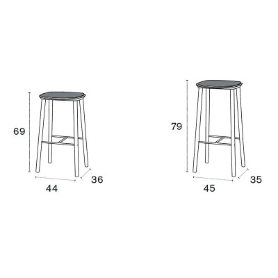Bisell upholstered stool by Treku Bisell upholstered stool by Treku