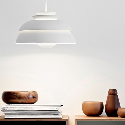 Lámpara Fritz Hansen Concert P3 color blanco en ambiente cálido Lámpara Fritz Hansen Concert P3 color blanco en ambiente cálido