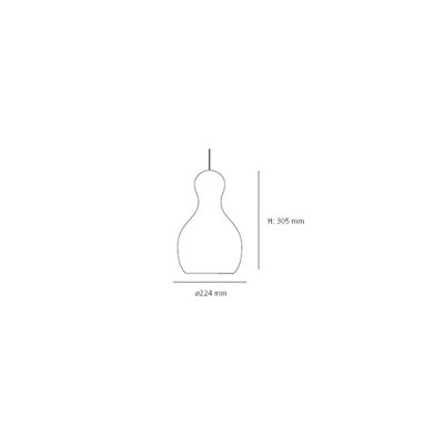 Medidas Lámpara colección Calabash Fritz Hansen Medidas Lámpara colección Calabash Fritz Hansen