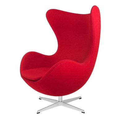 Sillón Egg rojo de Fritz Hansen en Moises Showroom Sillón Egg rojo de Fritz Hansen en Moises Showroom