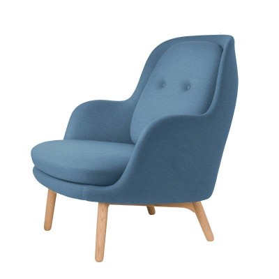 Butaca Fri azul claro de Fritz Hansen en Moises Showroom Butaca Fri azul claro de Fritz Hansen en Moises Showroom
