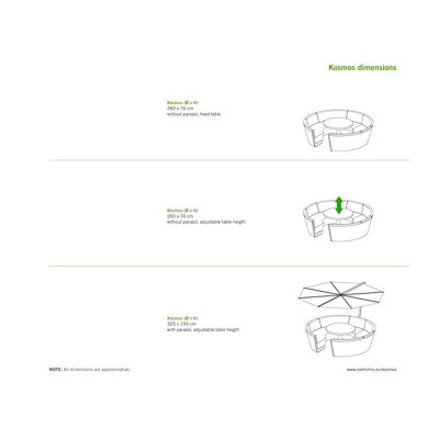 seduta con tavolo centrale Kosmos Low design Extremis seduta con tavolo centrale Kosmos Low design Extremis
