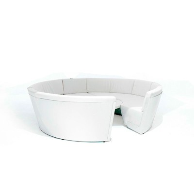 Mesa Kosmos low sillones bajos de cuero sintético color blanco mesa ajustable de Extremis disponible en Moisés Showroom Mesa Kosmos low sillones bajos de cuero sintético color blanco mesa ajustable de Extremis disponible en Moisés Showroom