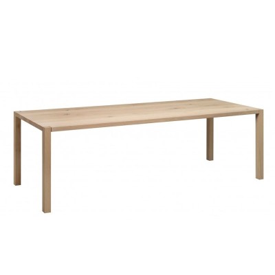 Mesa Sloane en roble pigmentado blanco encerado de E15. Disponible en Moisés showroom Mesa Sloane en roble pigmentado blanco encerado de E15. Disponible en Moisés showroom