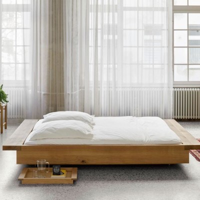 Dormitorio Cama Noah en nogal aceitado de E15. Disponible en Moisés showroom Dormitorio Cama Noah en nogal aceitado de E15. Disponible en Moisés showroom