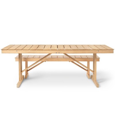 Mesa BM1771 y banco BM1871 madera de teca Carl Hansen. Disponible en Moisés showroom Mesa BM1771 y banco BM1871 madera de teca Carl Hansen. Disponible en Moisés showroom