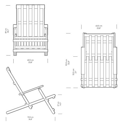 Dimensiones Deck chair BM5568 para exterior. Disponible en Moisés showroom Dimensiones Deck chair BM5568 para exterior. Disponible en Moisés showroom