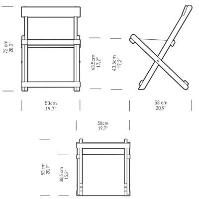 Medidas Silla de comedor BM4570 de carl Hansen. Disponible en Moisés showroom Medidas Silla de comedor BM4570 de carl Hansen. Disponible en Moisés showroom