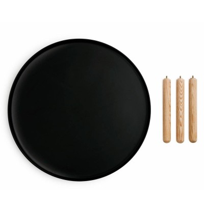 Mesa grande Tablo color negro patas fresno de Normann Copenhagen. Mesa grande Tablo color negro patas fresno de Normann Copenhagen.